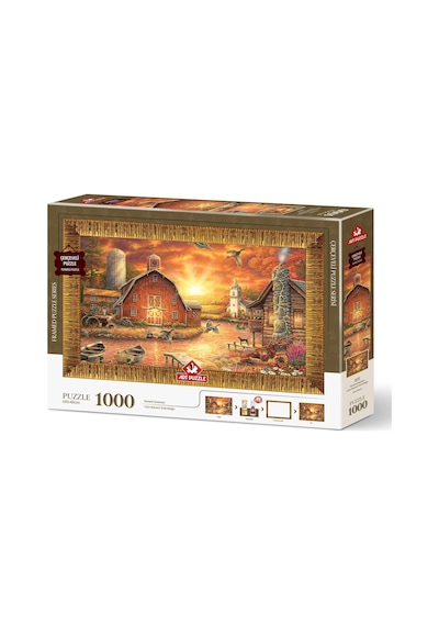 Art Puzzle Gün Batımı Yolculuğu 1000 Parça Çerçeveli Puzzle
