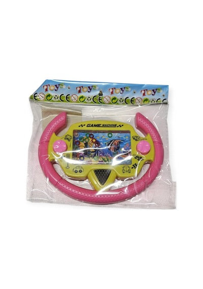 Direksiyonlu Su Oyunu - Halka Geçirmeli - Fidget Oyuncak - Pembe 1pcs