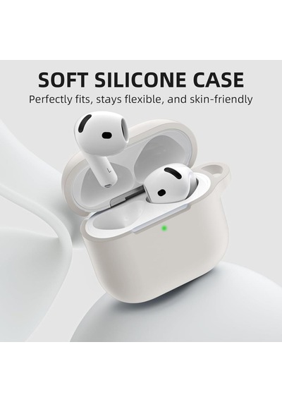 Apple Uyumlu AirPods 4. Nesil Kılıf Standart Yumuşak Silikon Kılıf S