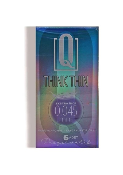 Q Kondom Think Thin 6&apos Lı Extra Ince 0,045 Mm