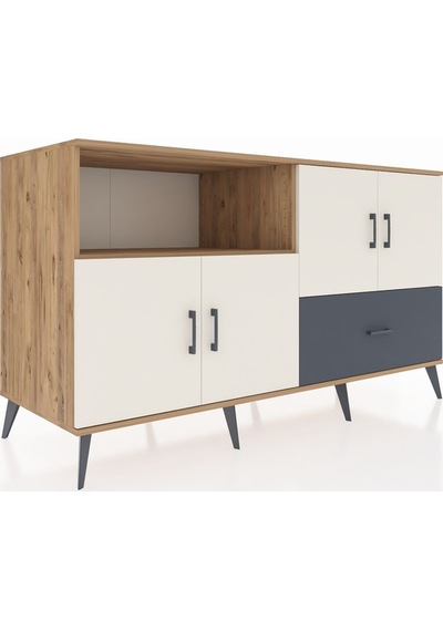 Kronos Konsol 4 Raflı Tek Çekmeceli 4 Kapaklı 176x59x99 Çam-aytaş Çam-aytaşı/antrasit Kronos Konsol 4 Raflı Tek Çekmeceli 4 Kapaklı 176x59x99 Çam-aytaş Çam-aytaşı/antrasit