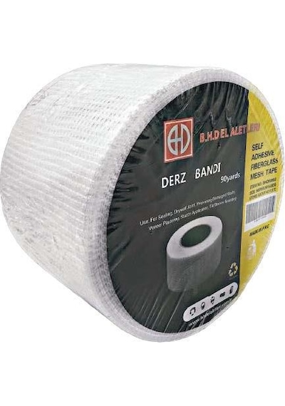 Alçıpan Derz Bandı Genişlik : 10 Cm Uzunluk : 90 Yards 82.3 Metre Model Kodu :bhd00503 1 Adet