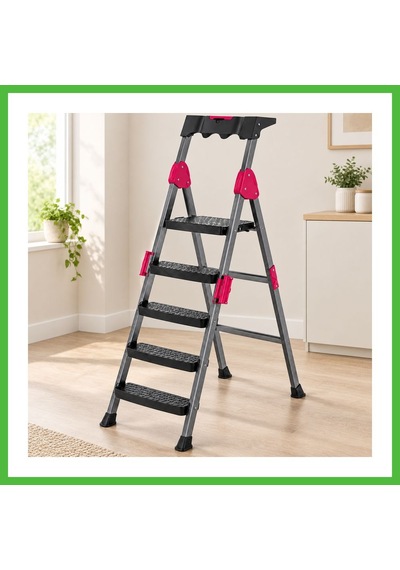 Vaveni 4+1 Basamaklı Metal Merdiven 150 Kg Arz Standart