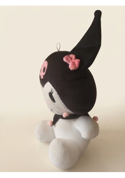 Peluş Kuromi Siyah-45 Cm Siyah-beyaz