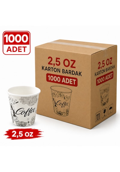 2.50 Oz 65 Ml Karton Bardak 1000adet