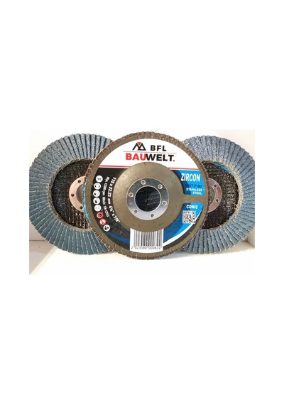 Bauwelt Çap115 Z080 Flap Disk Zımpara İnox 5li Paket