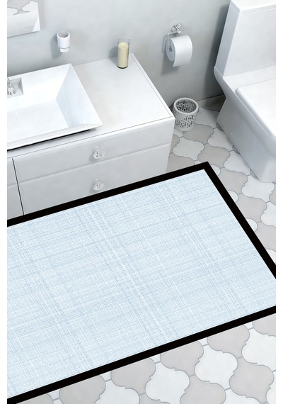 Kaymaz Taban Djt Banyo Mutfak Salon Halı Trend Dokuma Desen E5007 Açık Mavi