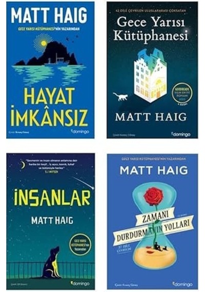 Hayat Imkansız + Geceyarısı Kutuphanesı + İnsanlar + Zamanı Durdurmanın Yolları 4set