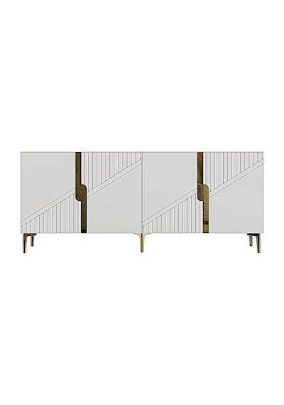 Ka1528dbg Evva Konsol Ve Tv Sehpası Safirmeşe-beyaz-gold 150cm
