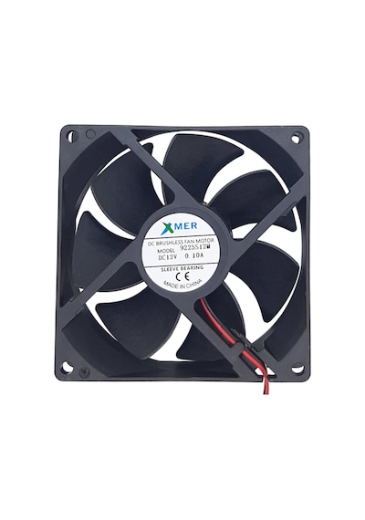 Xmer 92X92X25Mm 12V 0.10A 2 Kablolu Fan