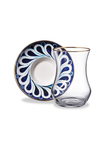 Korkmaz Lorena Collection 12 Parça Çay Bardak Seti A8738-2 Şeffaf