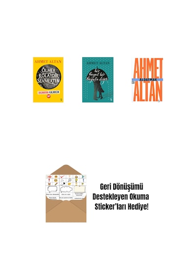 Ölmek Kolaydır Sevmekten Okumayan Kalmasın + Bir Hayat Bir Hayata Değer + Aldatmak - Yalnızlığın Özel Tarihi Cep Boy + Okuma Sticker'ları