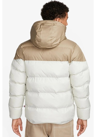 Nike Stormfit Primaloft Synthetic Fit Jacket Rahat Kalıp Kapüşonlu Mont Krem-bej Krem