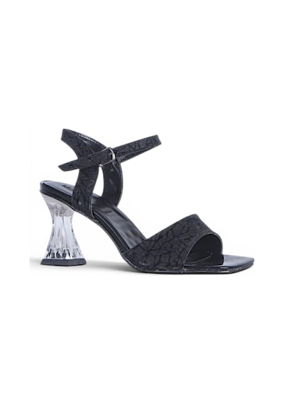 Ayakcenter Byn Ayışığı By41 Siyah 10cm Kadın Topuklu Sandalet
