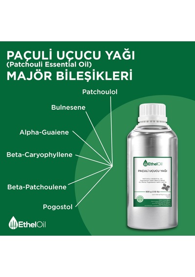 Paçuli Uçucu Yağı - 500 Gr - %100 Saf Ve Doğal Uçucu Yağ 500 G