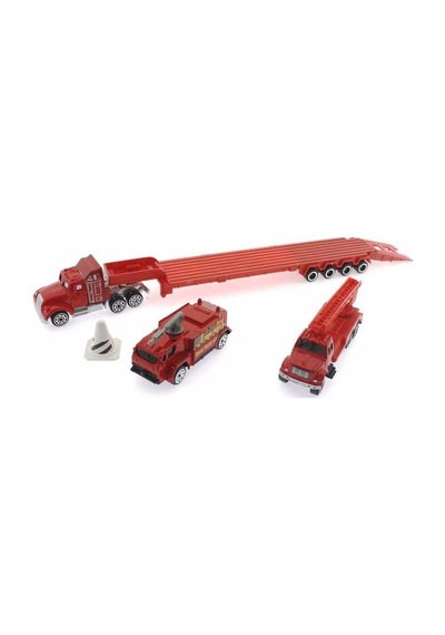 Road Master Metal Tırlı Ve Söndürücülü İtfaiye Seti