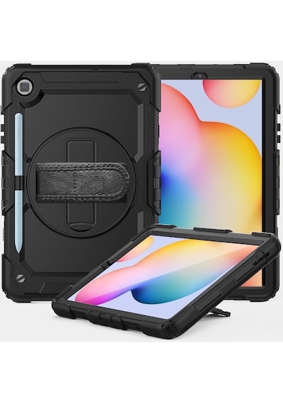 Samsung Uyumlu Galaxy Tab S6 Lite 10.4 P610 P615 P617 Kılıf Defender Askılı Pars Case Fuji