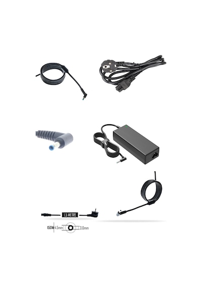 Notebook Adaptör - Hp Mavi Uç - Hp Pavilion Gaming 17-ab300nt Muadili İle Uyumlu