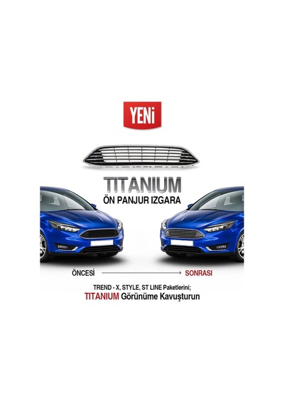 Ford Focus Nikelajli Ön Panjur Ve Sis Far Çerçevesi 2015-2018 467900958