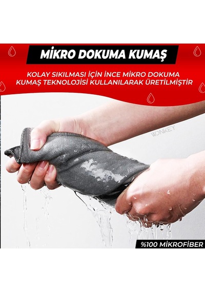 Mikrofiber Yer Silme Bezi 50x70 Cm, Duvar Fayans Halı Koltuk Silme Temizlik Bezi - Büyük Boy" Belirtilmemiş