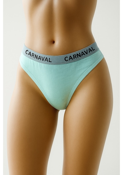 Carnaval Socks Carnaval Turkuaz Renkli Premium Kadın Brazilian Külot Çok Renkli