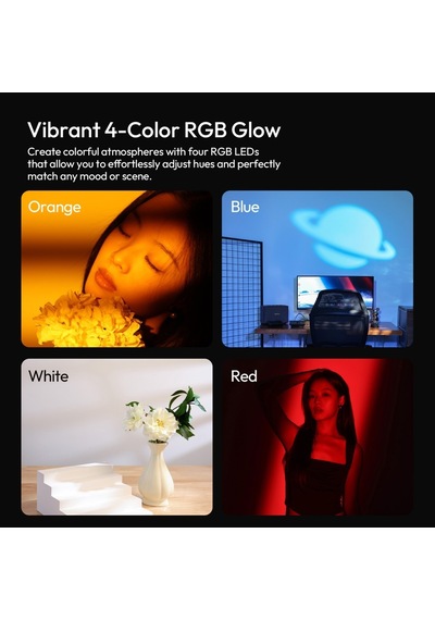 Ulanzi Lm01 Rgb Gobo 10w Taşınabilir Led Fotoğraf Ve Video Işığı - L219a