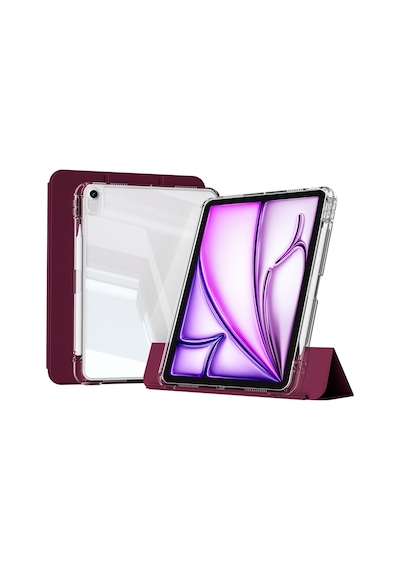 Lexroo İpad Air 11 2025 M3 Kılıf Magnetik Ayrılabilen Airbagli Sliding Tablet Kılıfı - Siyah