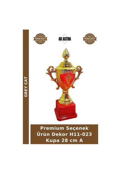Premium Seçenek Ürün Dekor H11-023 Kupa 28 Cm A