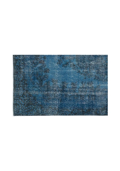 El Dokuması Vintage Yün-pamuk Turkuaz Halı 8142 170 X 276 Cm