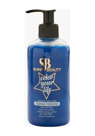 Shıny Beauty Turkuaz Geçici Krem Saç Boyası 250 Ml