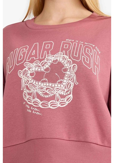 Defacto Coool Bisiklet Yaka Baskılı Sweatshirt G3197ax25wnbr363 Bordo-br363 Defacto Coool Bisiklet Yaka Baskılı Sweatshirt G3197ax25wnbr363 Bordo-br363
