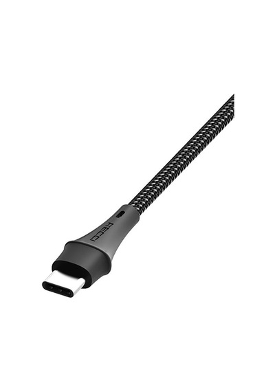 Recci RTC-N19C Genbu Serisi USB-A to Type-C 3A Hızlı Şarj Özellikli Şarj ve Data Kablosu 1M Siyah