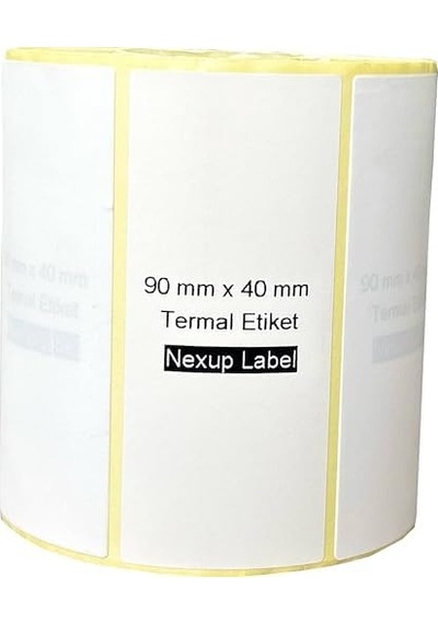 90x40 Mm Termal Etiket, Barkod/adres/kargo Termal Etiketleri, Ve Diğer Yazıcılarla Uyumlu