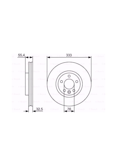 Vw Transporter V 3.2 V6 2003-2015 Bosch Ön Fren Diski N11.6083