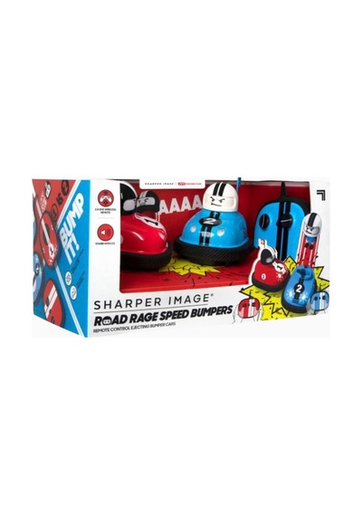 Sharper Image Speed Bumper Road Rage 2 Li Uzaktan Kumandalı Araba Uzaktan Kumandalı Araçlar Kırmızı-mavi