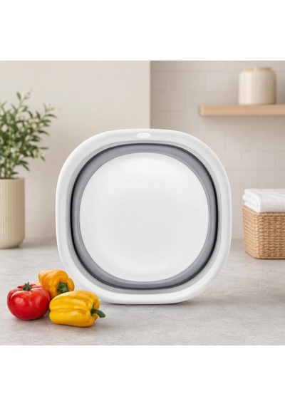 Katlanabilir Leğen Akordiyon Badya 5 Lt, Katlanır Çok Amaçlı Mutfak Banyo Temizlik Leğeni Diğer
