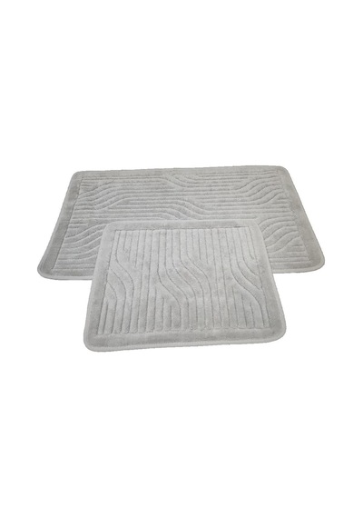 Banyo Paspası 2'li Set Lotus Vizon Çok Renkli