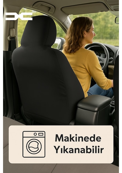 Her Mevsim Rahatlik Sunan Dacia Duster İle Uyumlu Oto Koltuk Kilifi İle Aracinizda Ferahlik Siyah