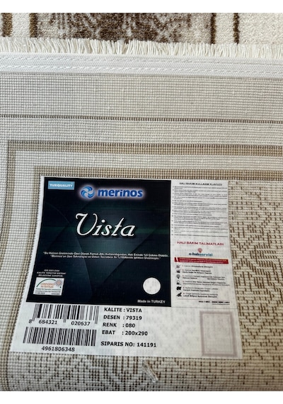 Vısta Halı Salon, Oturma, Yatak Odası Halısı Desen Kodu 79319-080 Renkli