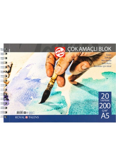 Spiralli Çok Amaçlı Blok A5 200gr 20 Yaprak
