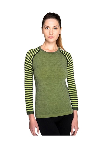 Thermoform Ultimate Merino Kadın Seamless Termal Uzun Kollu İçlik Seti Yeşil Çok Renkli Thermoform Ultimate Merino Kadın Seamless Termal Uzun Kollu İçlik Seti Yeşil Çok Renkli