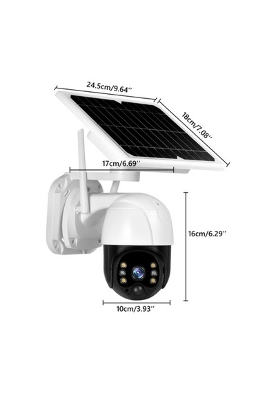 Apricot Ap-cs3030-4g Solar Panelli Kablosuz Sim Kartlı Dış Mekan 360 Derece Güvenlik Kamerası