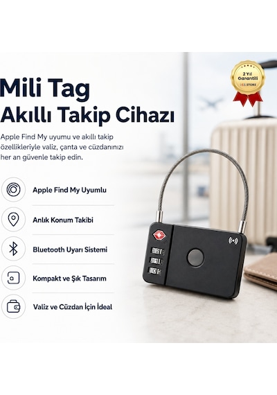 Mili Tag Valiz Takip Cihazlı Gps Apple Find My Çocuk Valiz Akıllı Konum Takip Cihazı Apple Uyumlu -959