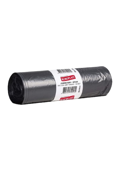 Koroplast Endüstriyel Jumbo Boy Çöp Poşeti Siyah 10'lu 80 x 110 CM
