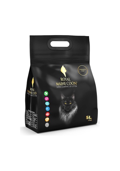 Royal Maine Coon Marsilya Sabunu Kokulu Perlit Kedi Kumu 5 L