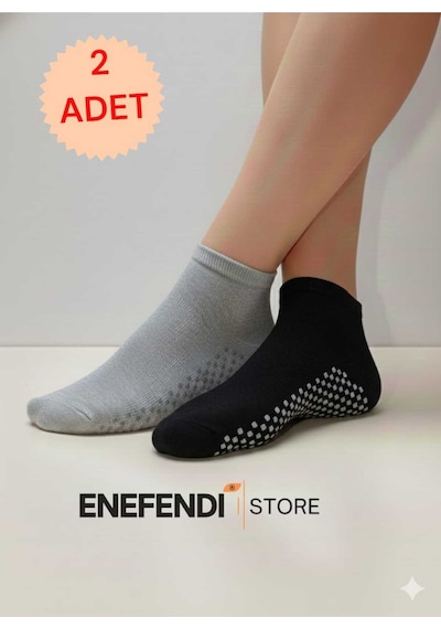 Nf Nd Enefendi 2 Çift Kaydırmaz Unisex Yoga, Pilates, Tavaf Çorabı Spor Patik Çorap Siyah Gri 36-40 Gri - Siyah Nf Nd Enefendi 2 Çift Kaydırmaz Unisex Yoga, Pilates, Tavaf Çorabı Spor Patik Çorap Siyah Gri 36-40 Gri - Siyah