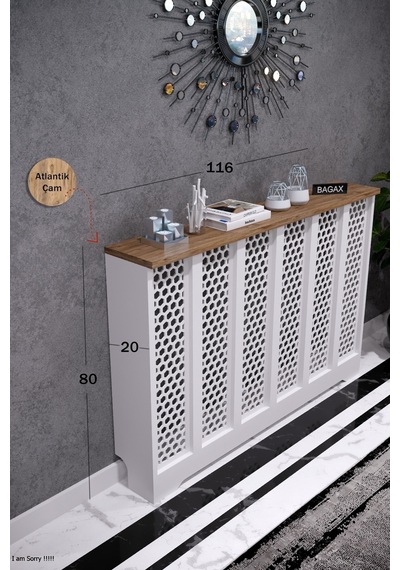 Petek Kaplama Kalorifer Peteği Kapatma Dekoratif Dresuar İç Ölçü 116 Cm Dış Ölçü 120 Petek 116 Beyaz Üstü Çam D6 Petek Kaplama Kalorifer Peteği Kapatma Dekoratif Dresuar İç Ölçü 116 Cm Dış Ölçü 120 Petek 116 Beyaz Üstü Çam D6