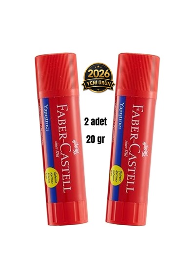 Faber Castell 20 Gr Çevirmeli Stick Yapıştırıcı 2 Adet