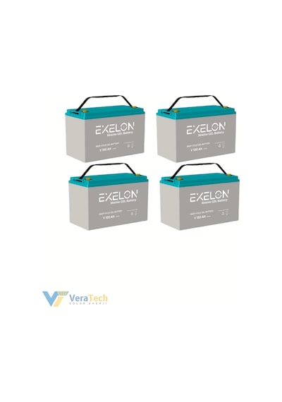 Veratech Güneş Enerjisi Bağ Evi Solar Paketi 5kva İnverter 400w Güneş Paneli 100ah Jel Akü
