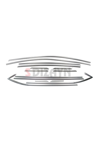 S-dizayn Opel Astra K Hb Krom Cam Çerçeve Seti 14 Prç 2015-2022 A+ Kalite